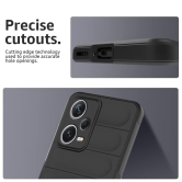 Winble Mi Redmi Note 12 Pro Plus 5G Back Cover Case Jacket Liquid Silicone (Black)