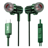 Bell BLHFK520 Type C Wired Earphone In Ear Noise Isolation Green