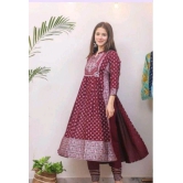 Anarkali Printed Anarkali Kurta, Bottom & Dupatta Set