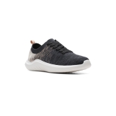 CLARKS BLACK WOMEN NOVA GLINT LACE UP SNEAKERS