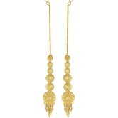 VIVASTRI Golden Jhumki Earrings ( Pack of 1 ) - Golden