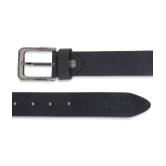 samtroh - Black Leather Mens Formal Belt ( Pack of 1 ) - None