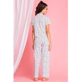 Clovia Cotton Nightsuit Sets - White Pack of 2 - None