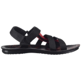 Walkaroo Men's W1527 Outdoor Sandals-BLK