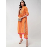 Pannkh - Orange Polyester Womens Nayra Kurti ( Pack of 1 ) - None