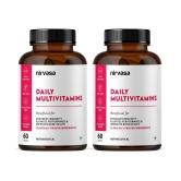 Nirvasa Daily Multivitamin Tablets for Men & Women 60 Tablets (Pack of 2)