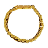 PAYSTORE Gold Plated Beaded Rudraksha Bracelet for Men - None