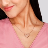 Rose Gold Heartstrings Necklace