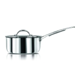 Stahl Triply Stainless Steel Artisan Saucepan (Size - 14cm/1.1ltr) by Mahavir Home Store