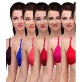 Softskin - Multicolor Cotton Non Padded Women's Everyday Bra ( Pack of 6 ) - 36B