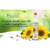 Farm Naturelle Organic Virgin Cold Pressed Sunflower Cooking Oil. (2 LTR X 4) + 3 Honey 55g