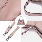 Lychee bags Women Pu Handbag Shoulder Hobo Bag (Peach)