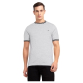 Ruggers Polyester Grey Solids T-Shirt - None