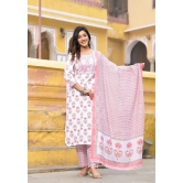 Kurta - IvoryPink-L