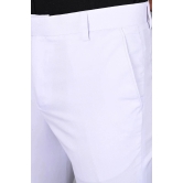 MANCREW - White Viscose Slim - Fit Mens Formal Pants ( Pack of 1 )