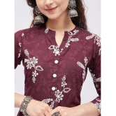 Tissu - Mauve Straight Rayon Womens Stitched Salwar Suit ( Pack of 1 ) - None