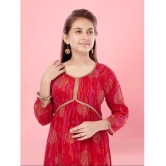 Aarika Red Cotton Girls Kurti ( Pack of 1 ) - None