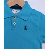 Boys Navy Solid Polo T-Shirt