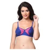 Clovia Pack of 1 Lace Non Padded Womens T-Shirt Bra ( Blue ) - None