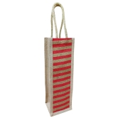 Bags Jute Eco - Friendly Water Bottle Wine Bottle Carry Bag (1.5 L Capacity)