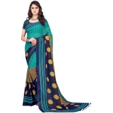 LEELAVATI - Green Georgette Saree With Blouse Piece ( Pack of 1 ) - Green