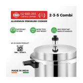 Srushti Gold 2/3/5 LTR COOKER 5 L Aluminium Pressure Cooker Combo Without Induction Base