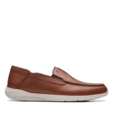 Clarks Mens Gorwin Step Tan Leather