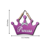 Princess Crown Wooden Wall Door or Wall Hanging Art