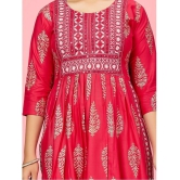 Aarika Pink Cotton Girls Kurti ( Pack of 1 ) - None