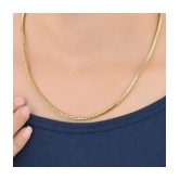 AanyaCentric Combo of 4 Gold Plated 22inches Long Fashion Chain - None