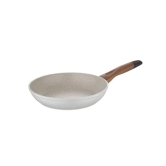 Bergner Naturally Marble Non Stick Frypan | Gas & Induction Compatible | Cream 24 cm