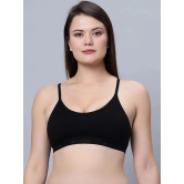 IN CARE LINGERIE Black Cotton Non Padded Womens T-Shirt Bra ( Pack of 1 ) - None