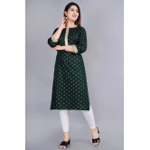 SIPET - Green Rayon Womens Straight Kurti ( Pack of 1 ) - None