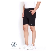 RANBOLT Black Polyester Lycra Football Shorts - None