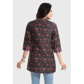 Meher Impex - Black Rayon Womens Tunic ( Pack of 1 ) - None