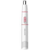 WALDON Nose&Eyebrow Trimmer White Cordless Nose Trimmer With 60 minutes Runtime