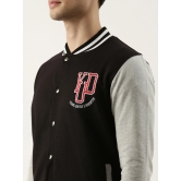 Varsity Black Grey Jacket-L / Black