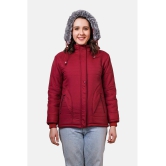NUEVOSDAMAS - Polyester Maroon Quilted/Padded Jackets - None