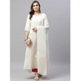 miravan - White Cotton Women's Anarkali Kurti ( Pack of 1 ) - None