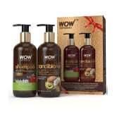 WOW Skin Science Apple Cider Vinegar Hair Care Combo Kit 600ml(Shampoo+ Conditioner)