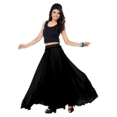 Sttoffa Georgette A-Line Skirt - Black - 36