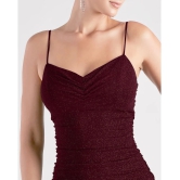 Addyvero Polyester Embellished Mini Womens Bodycon Dress - Maroon ( Pack of 1 ) - None