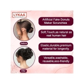 LYKAA Black,Brown Womens Hair Bun ( Pack of 2 ) - Black,Brown