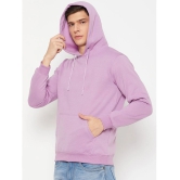 UBX Cotton Blend Hooded Mens Sweatshirt - Lavender ( Pack of 1 ) - None