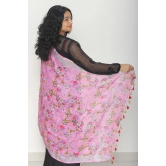 Tisser Digital Print Linen Dupatta Size-16x16