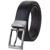 samtroh - Black PU Mens Reversible Belt ( Pack of 1 ) - None