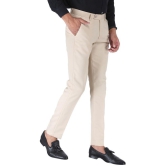 SREY Cream Slim -Fit Flat Trousers Pack of 2 - None