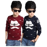 FORCE Kids Cotton Tshirt Red::White::Blue 13-14Y - None