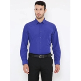 Maharaja - Blue Polyester Blend Slim Fit Mens Formal Shirt ( Pack of 1 ) - None