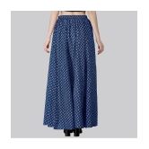 Sttoffa Blue Cotton Womens Flared Skirt ( Pack of 1 ) - None